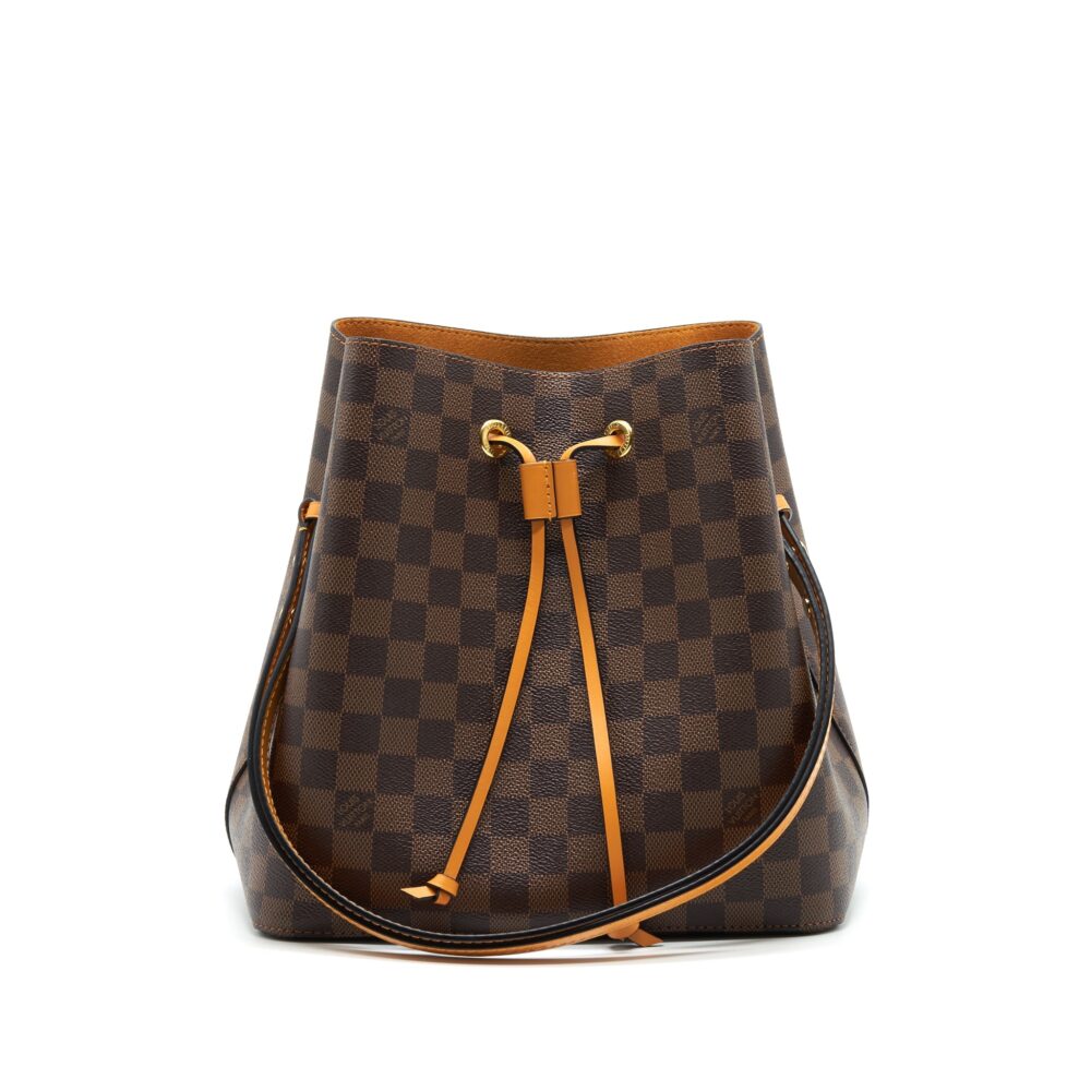 AAA Replica Louis Vuitton LV NEO NOE IN DAMIER EBENE/YELLOW