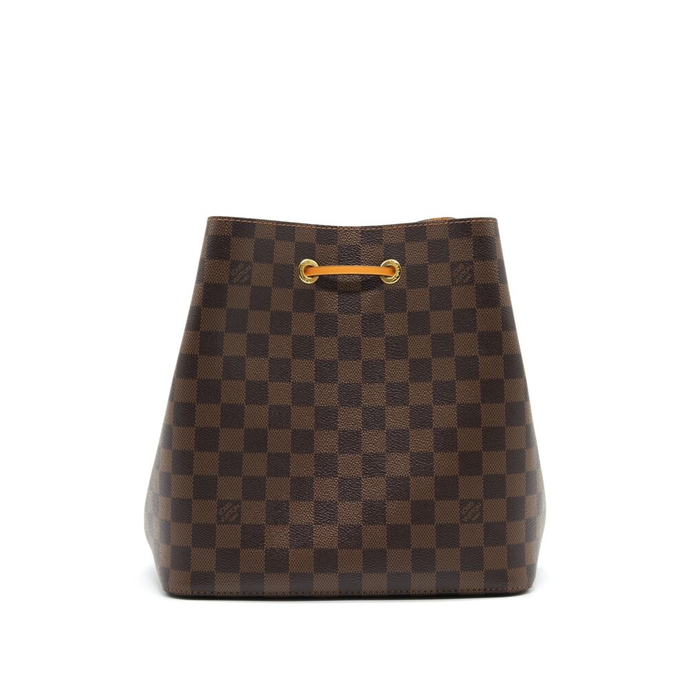 AAA Replica Louis Vuitton LV NEO NOE IN DAMIER EBENE/YELLOW
