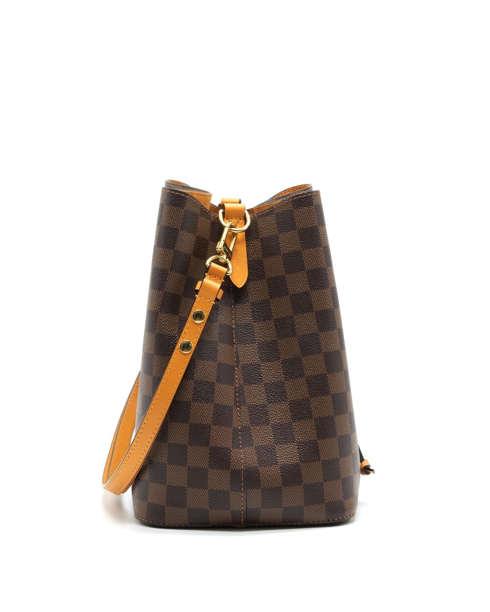 AAA Replica Louis Vuitton LV NEO NOE IN DAMIER EBENE/YELLOW