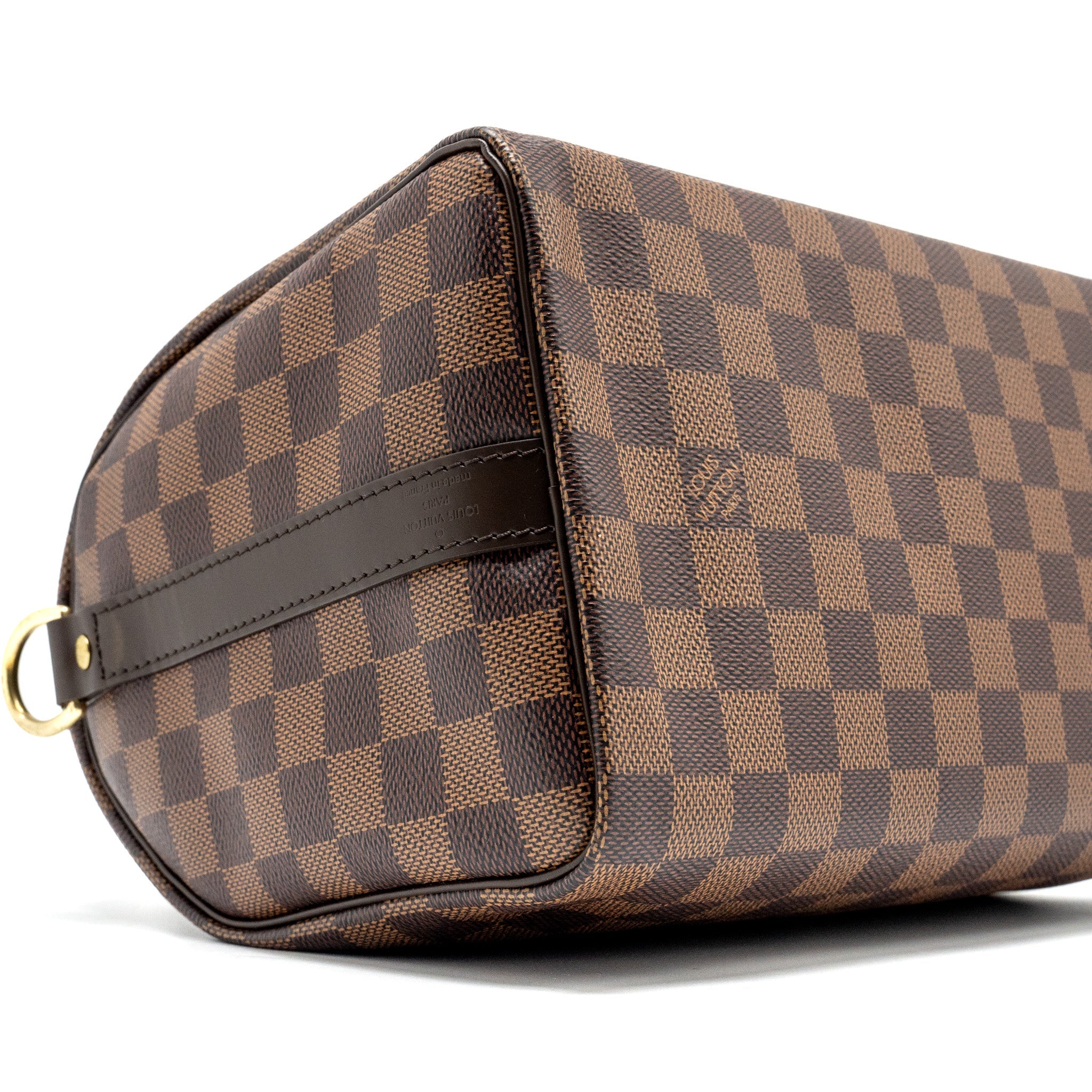 AAA Replica Louis Vuitton LV SPEEDY BANDOULIERE 25 DAMIER EBENE GHW