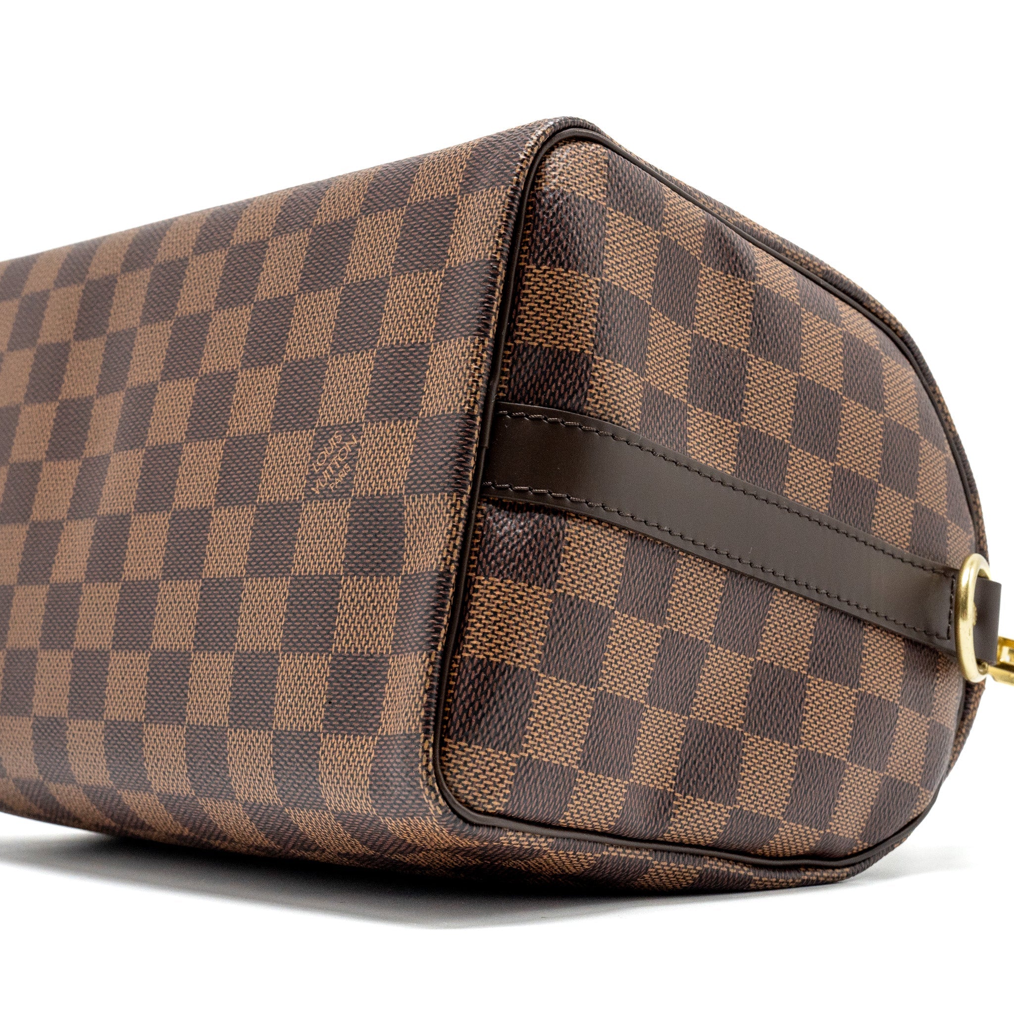 AAA Replica Louis Vuitton LV SPEEDY BANDOULIERE 25 DAMIER EBENE GHW
