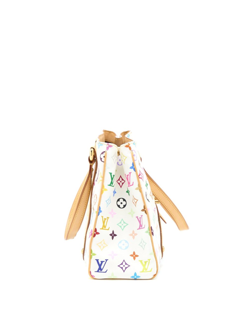 AAA Replica Louis Vuitton LV AURELIA SHOULDER BAG WHITE MULTICOLOUR MONOGRAM CANVAS GHW