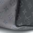 AAA Replica Louis Vuitton LV KEEPALL BANDOULIERE 50 MONOGRAM ECLIPSE CANVAS BLACK/GREY BLACK HARDWARE (NEW VERSION)