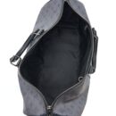 AAA Replica Louis Vuitton LV KEEPALL BANDOULIERE 50 MONOGRAM ECLIPSE CANVAS BLACK/GREY BLACK HARDWARE (NEW VERSION)