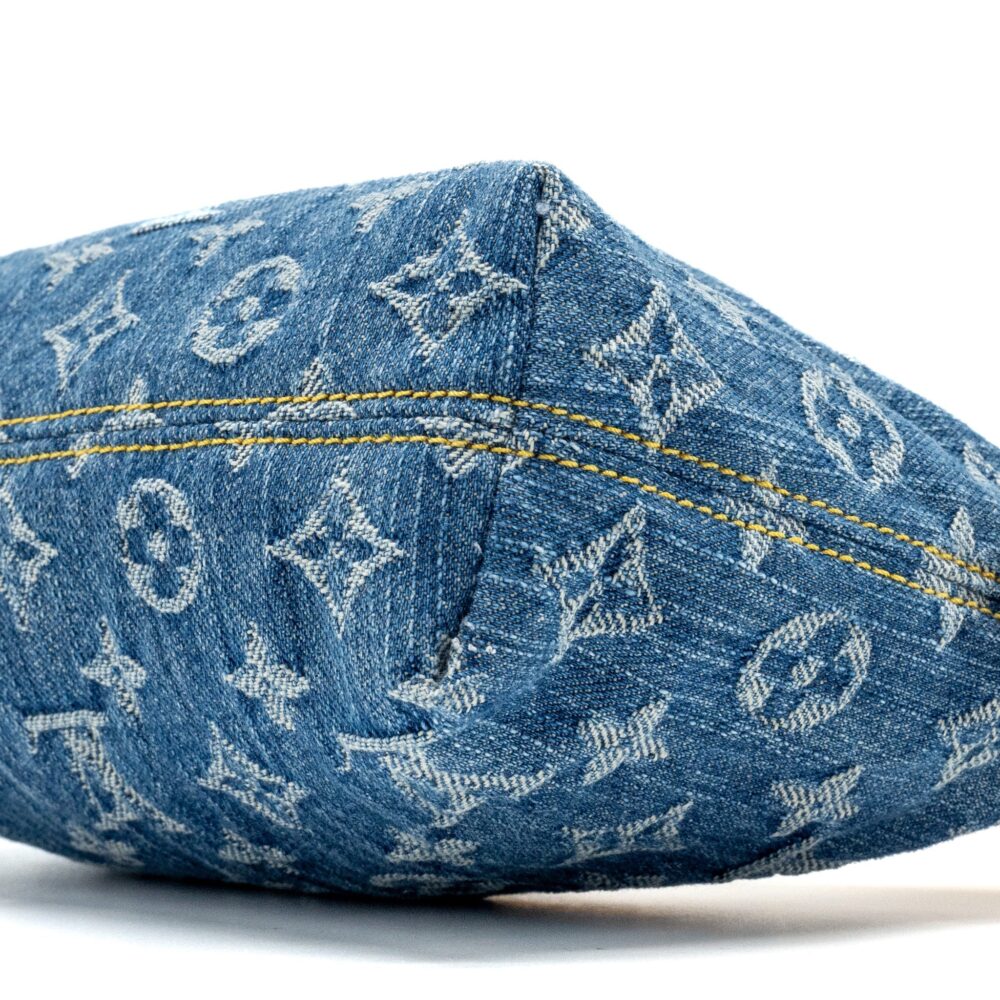AAA Replica Louis Vuitton LV HILLS POCHETTE MONOGRAM DENIM BLUE GHW