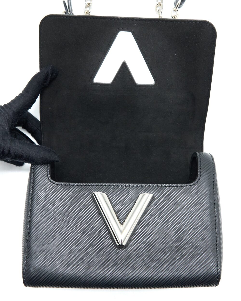 AAA Replica Louis Vuitton LV TWIST PM EPI BLACK SHW