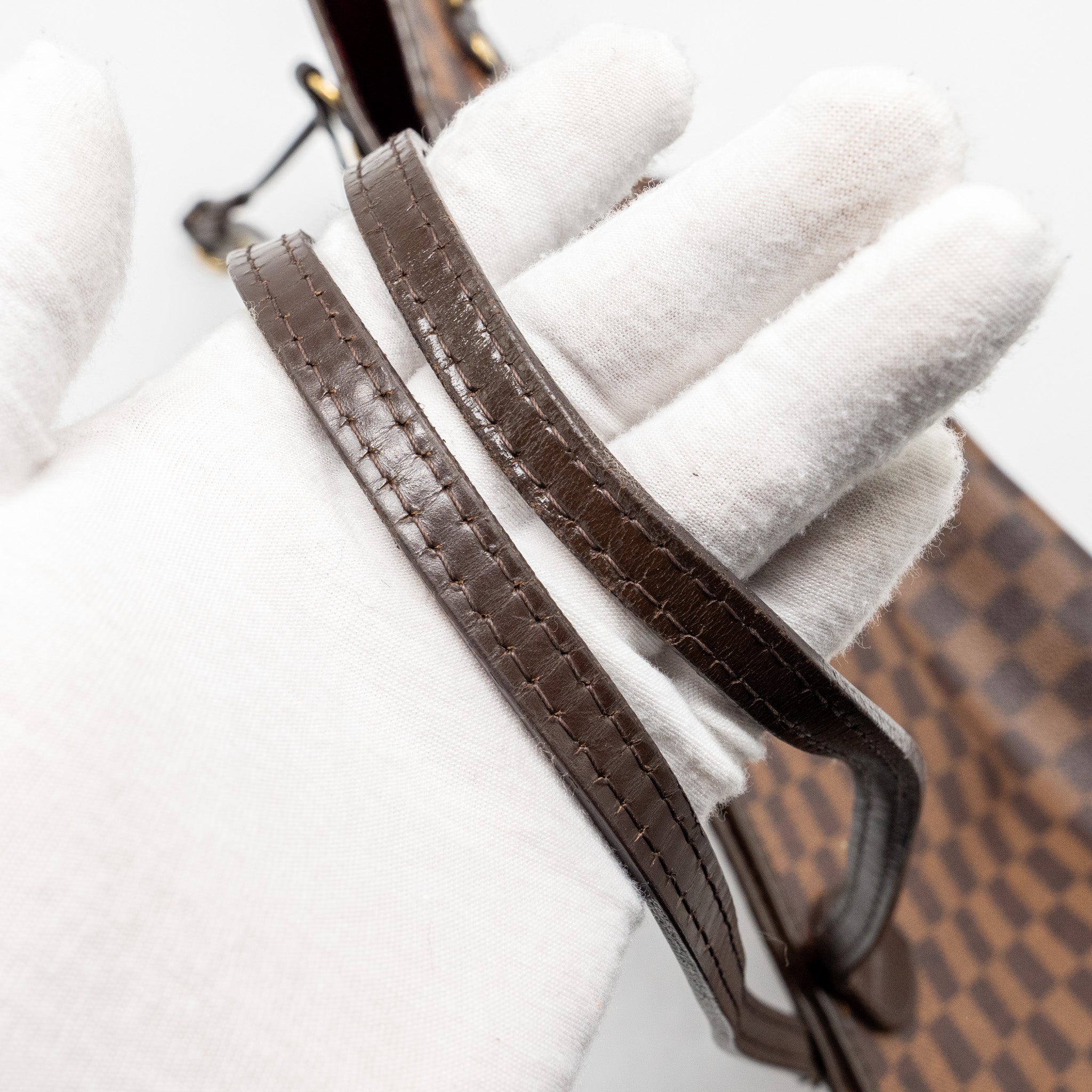 AAA Replica Louis Vuitton LV NEVERFULL MM DENIER EBENE CANVAS GHW
