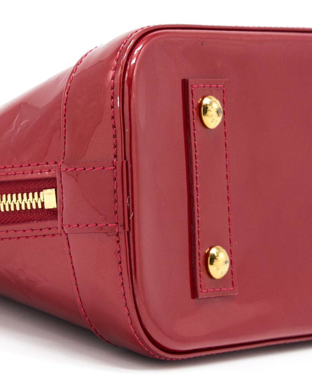 AAA Replica Louis Vuitton LV ALMA BB PATENT RED GHW