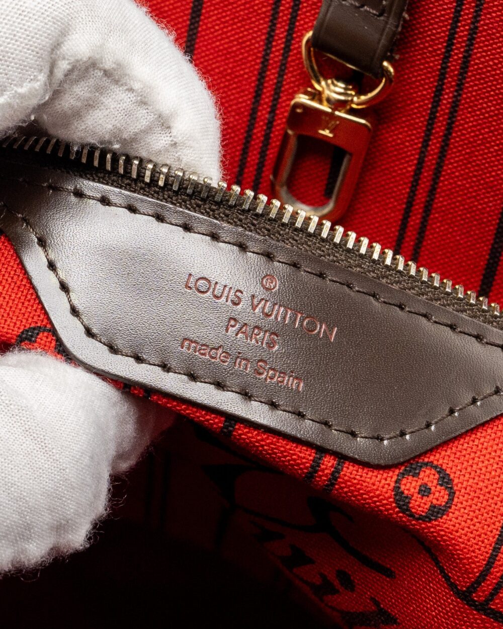 AAA Replica Louis Vuitton LV NEVERFULL MM DENIER EBENE CANVAS GHW
