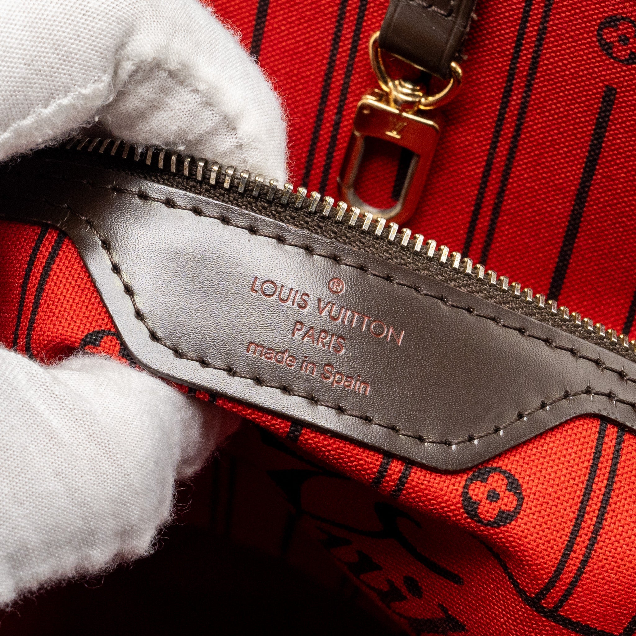 AAA Replica Louis Vuitton LV NEVERFULL MM DENIER EBENE CANVAS GHW
