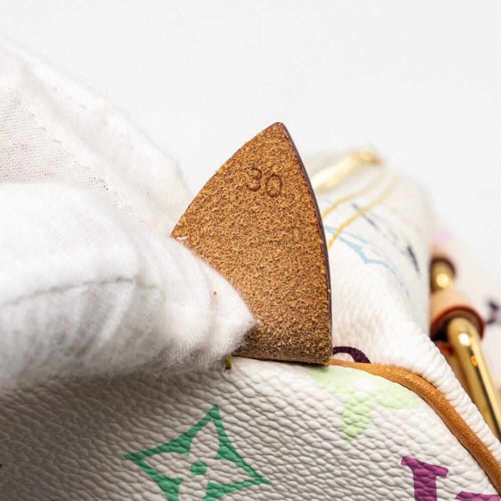 AAA Replica Louis Vuitton LV SPEEDY 30 MONOGRAM CANVAS WHITE MULTICOLOUR GHW