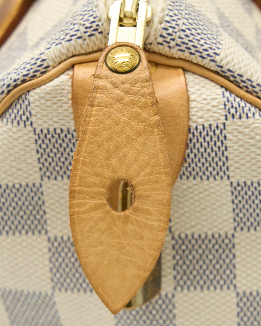 AAA Replica Louis Vuitton LV SPEEDY 25 DAMIER AZUR CANVAS GHW