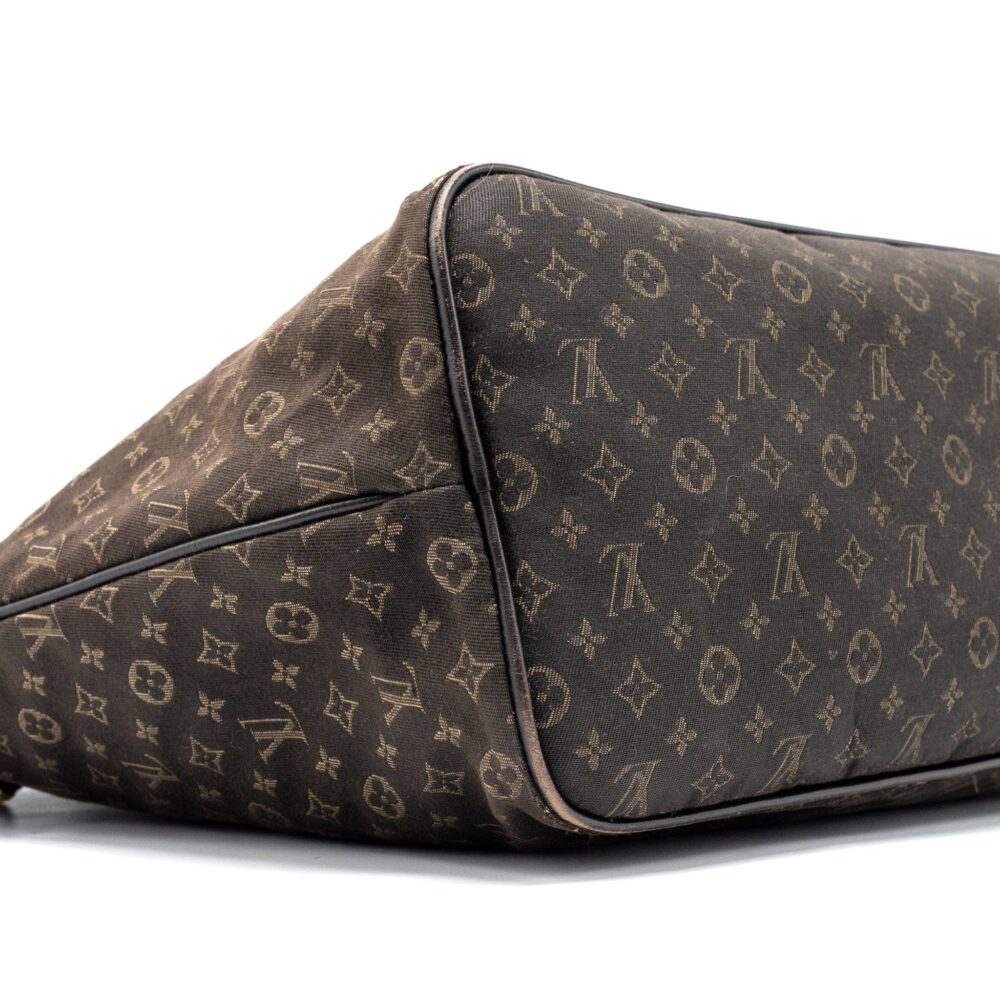 AAA Replica Louis Vuitton LV VINTAGE NEVERFULL MM FABRIC DARK BROWN GHW