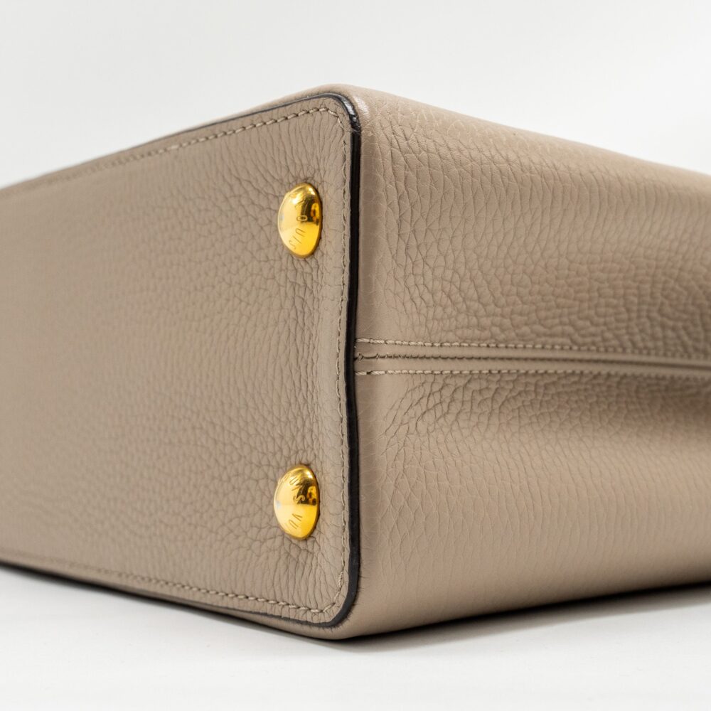 AAA Replica Louis Vuitton LV CAPUCINES PM CALFSKIN GREY GHW