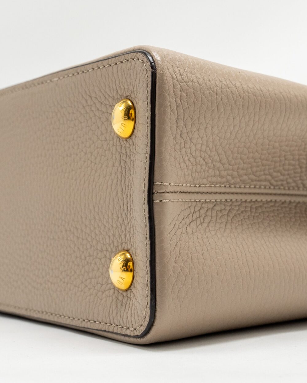 AAA Replica Louis Vuitton LV CAPUCINES PM CALFSKIN GREY GHW