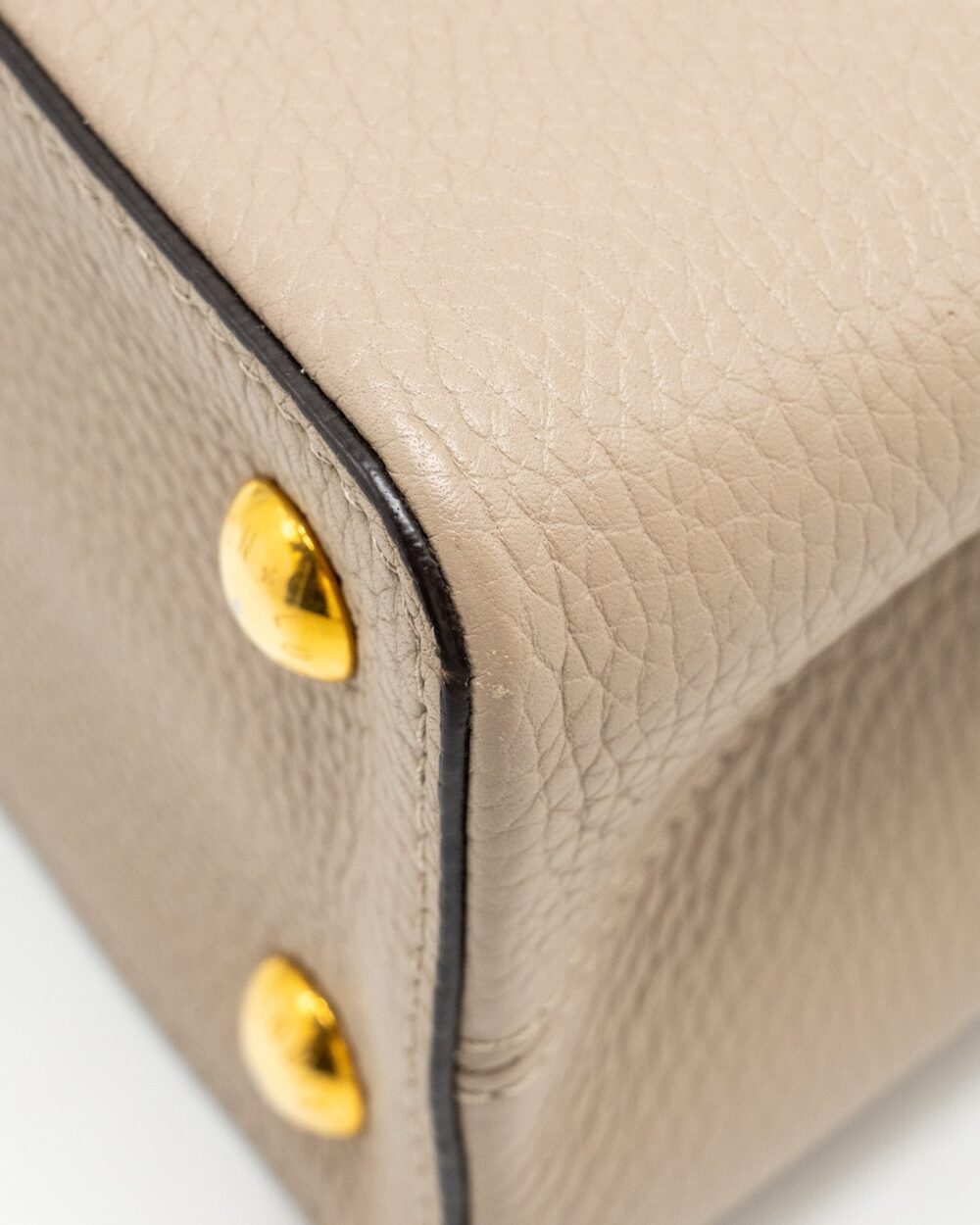 AAA Replica Louis Vuitton LV CAPUCINES PM CALFSKIN GREY GHW
