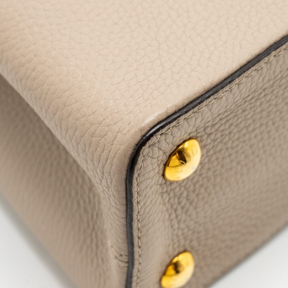 AAA Replica Louis Vuitton LV CAPUCINES PM CALFSKIN GREY GHW