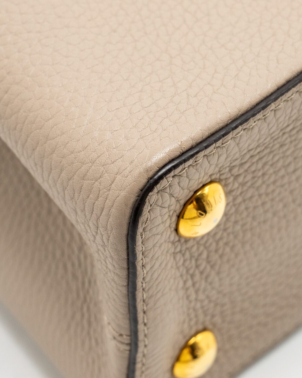 AAA Replica Louis Vuitton LV CAPUCINES PM CALFSKIN GREY GHW