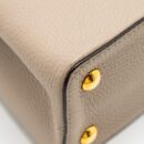 AAA Replica Louis Vuitton LV CAPUCINES PM CALFSKIN GREY GHW