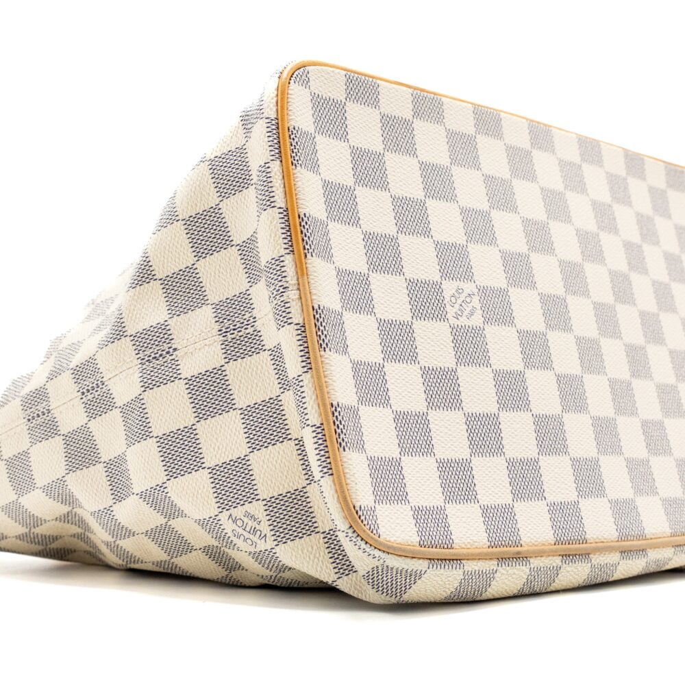 AAA Replica Louis Vuitton LV SALEYA MM DAMIER AZUR CANVAS GHW