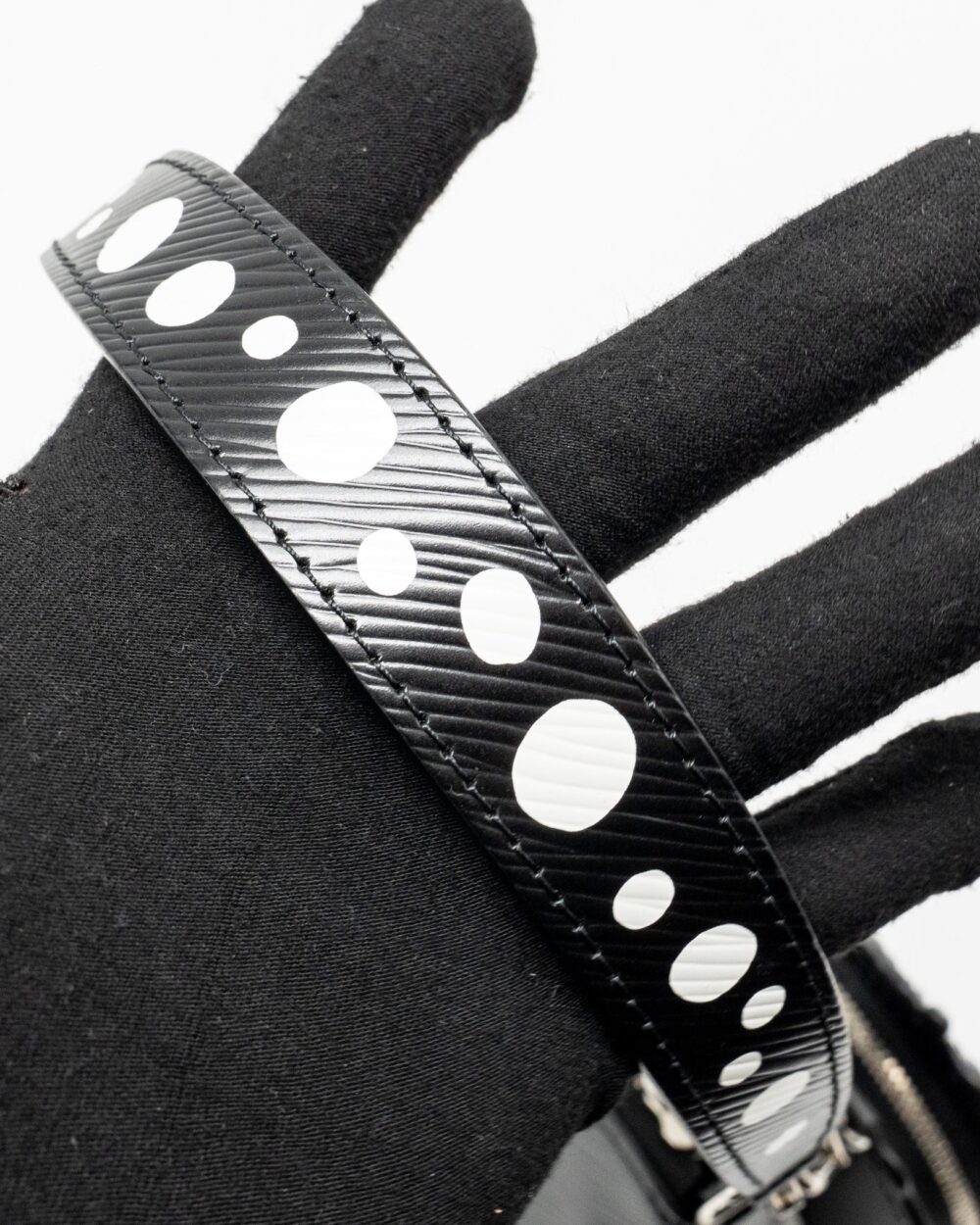 AAA Replica Louis Vuitton LV YAYOI KUSAMA MARELLINI EPI LEATHER BLACK SHW