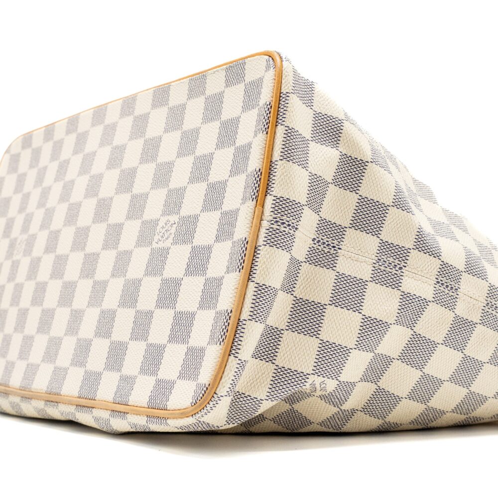 AAA Replica Louis Vuitton LV SALEYA MM DAMIER AZUR CANVAS GHW