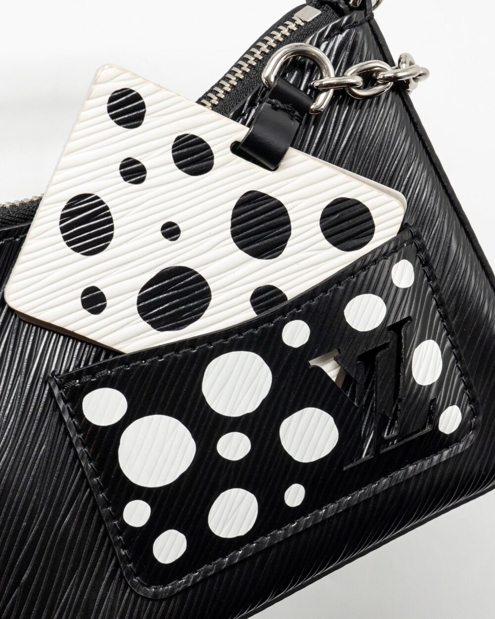 AAA Replica Louis Vuitton LV YAYOI KUSAMA MARELLINI EPI LEATHER BLACK SHW