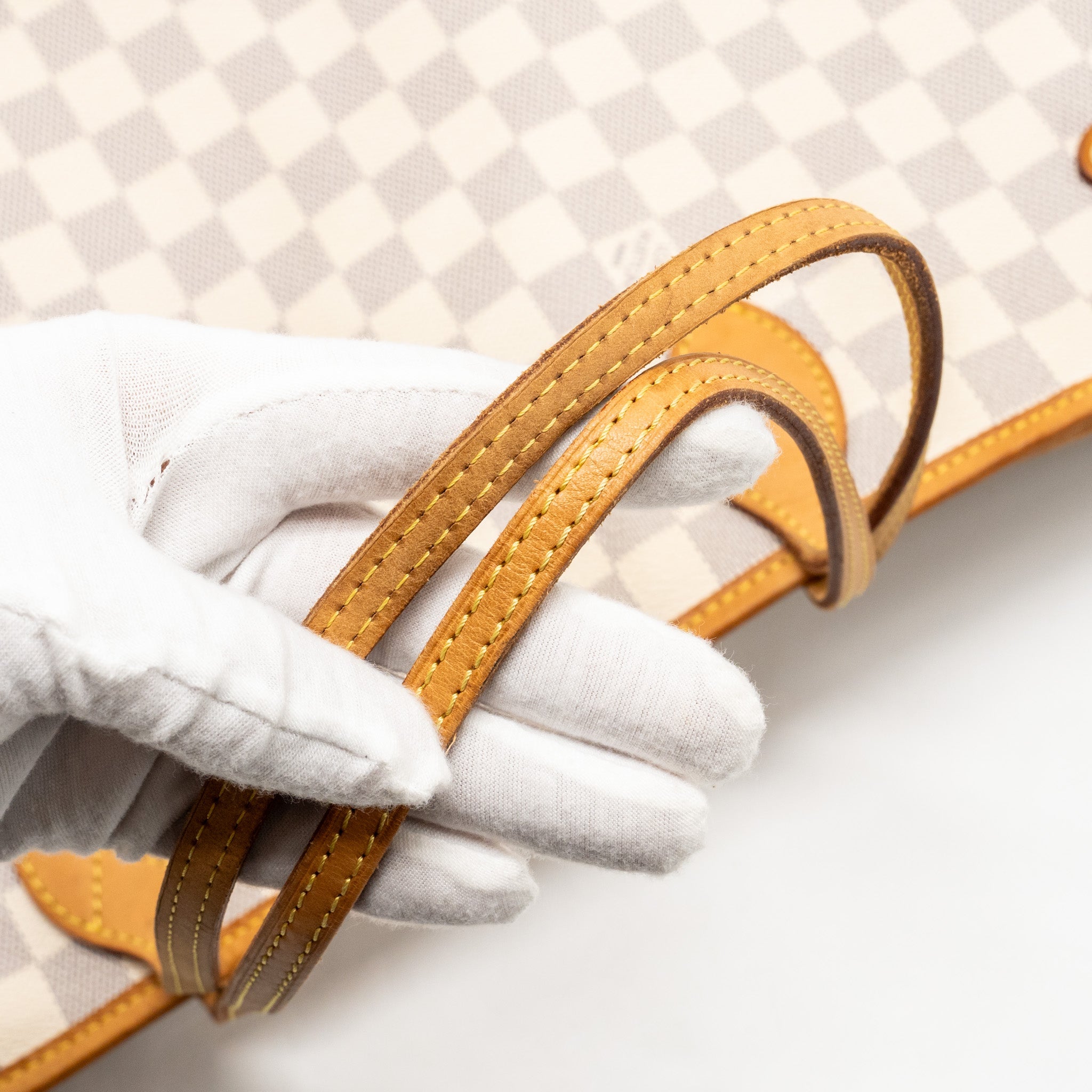 AAA Replica Louis Vuitton LV NEVERFULL GM DAMIER AZUR CANVAS GHW