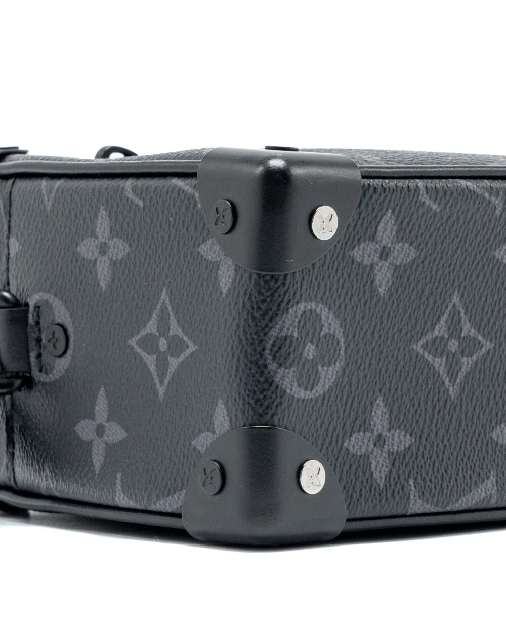 AAA Replica Louis Vuitton LV MINI SOFT TRUNK MONOGRAM ECLIPSE BLACK HARDWARE