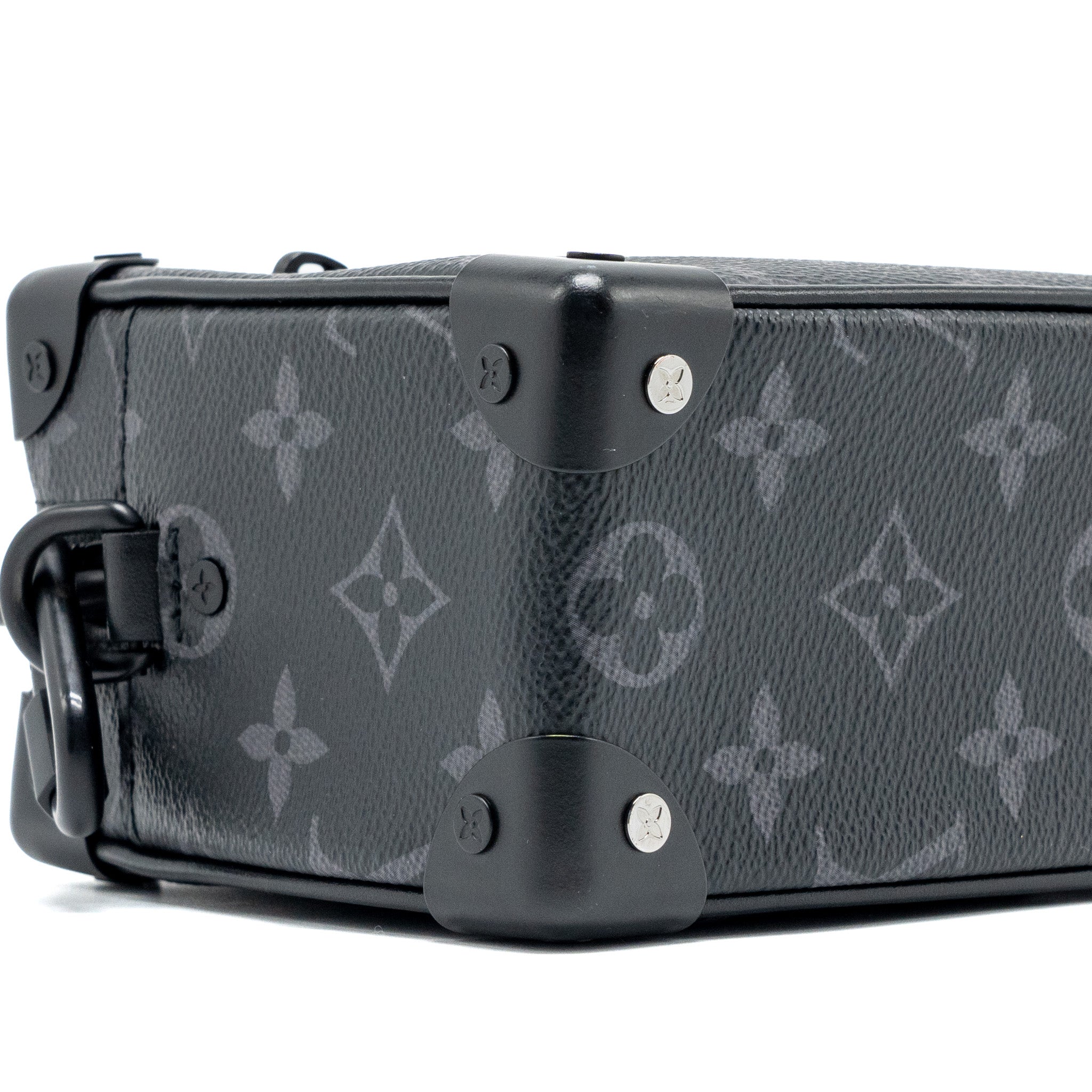 AAA Replica Louis Vuitton LV MINI SOFT TRUNK MONOGRAM ECLIPSE BLACK HARDWARE