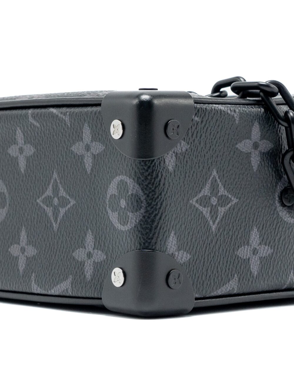 AAA Replica Louis Vuitton LV MINI SOFT TRUNK MONOGRAM ECLIPSE BLACK HARDWARE