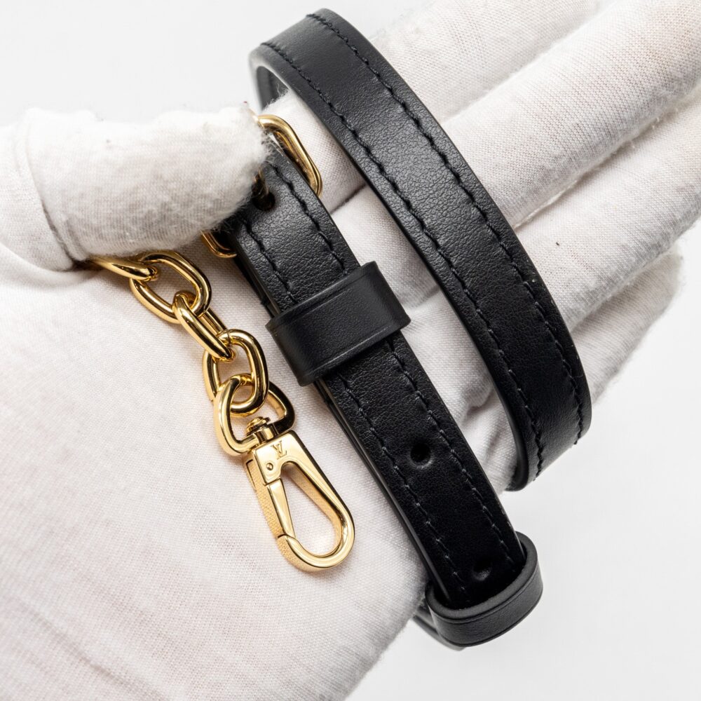 AAA Replica Louis Vuitton LV SPEEDY 20 BANDOULIERE MONOGRAM EMPREINTE BLACK GHW