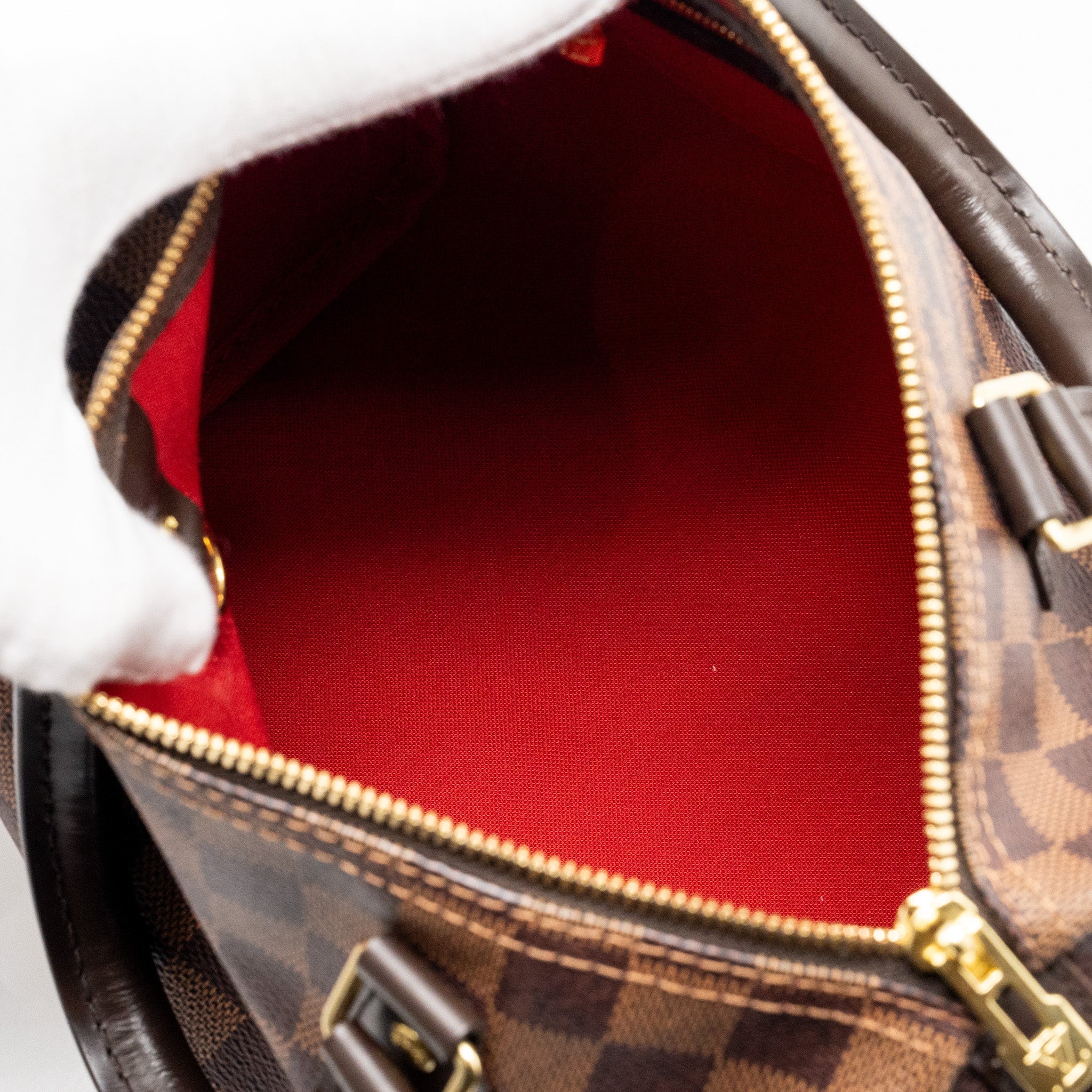 AAA Replica Louis Vuitton LV SPEEDY BANDOULIERE 25 DAMIER EBENE GHW