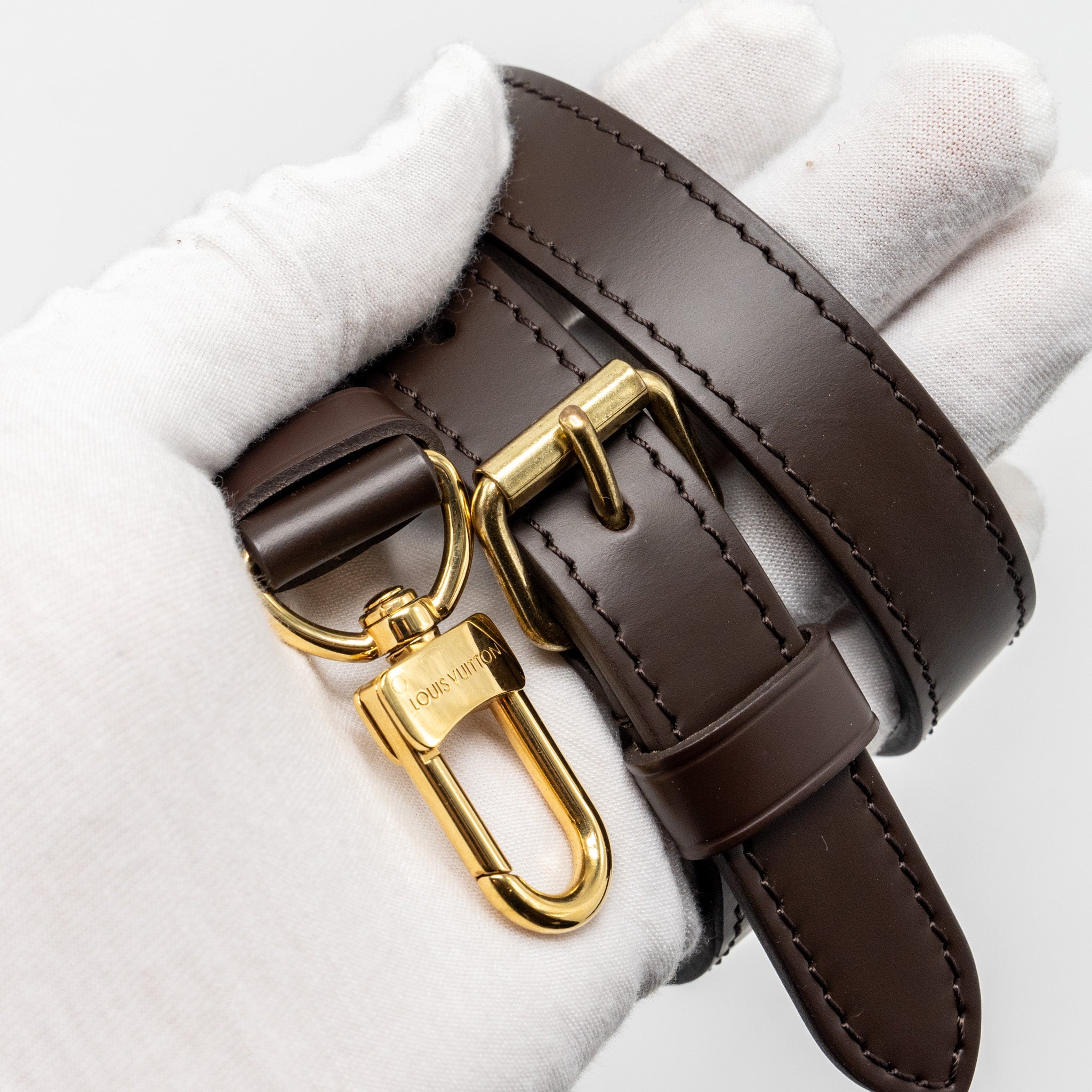 AAA Replica Louis Vuitton LV SPEEDY BANDOULIERE 25 DAMIER EBENE GHW