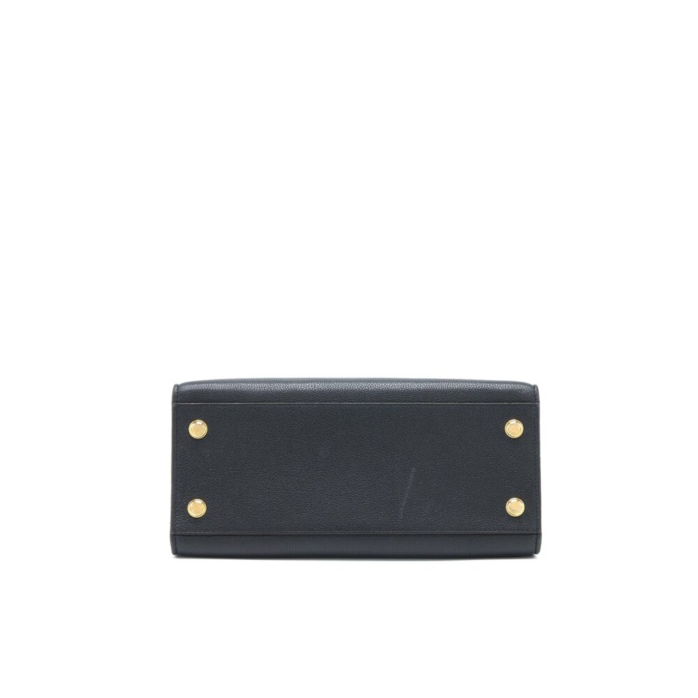 AAA Replica Louis Vuitton LV CITY STEAMER MM GRAINED CALFSKIN BLACK GHW