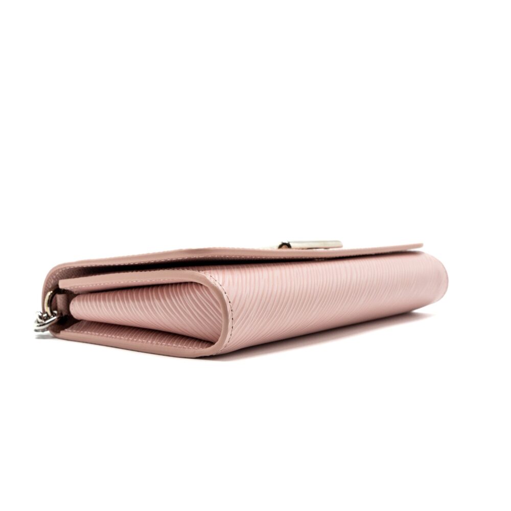 AAA Replica Louis Vuitton LV TWIST CHAIN POUCH EPI ROSE BALLERINE SHW