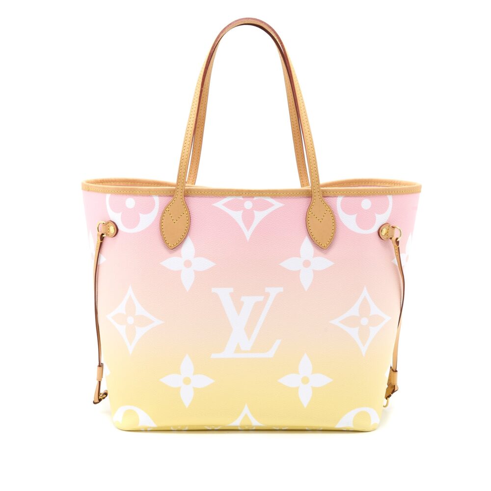 AAA Replica Louis Vuitton LV NEVERFULL MM BY THE POOL OMBRÉ ROSE GHW