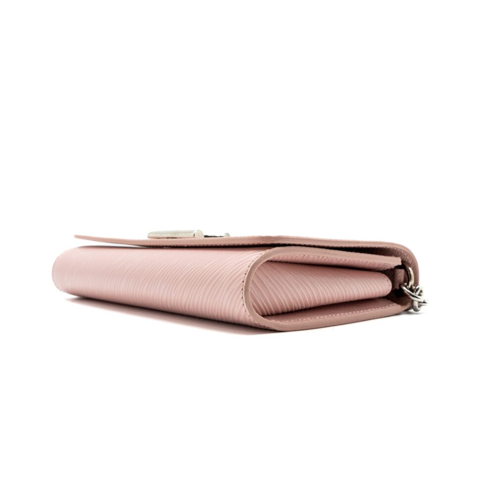 AAA Replica Louis Vuitton LV TWIST CHAIN POUCH EPI ROSE BALLERINE SHW