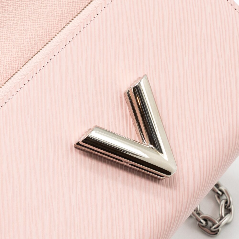 AAA Replica Louis Vuitton LV TWIST CHAIN POUCH EPI ROSE BALLERINE SHW