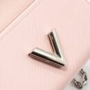 AAA Replica Louis Vuitton LV TWIST CHAIN POUCH EPI ROSE BALLERINE SHW