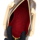 AAA Replica Louis Vuitton LV SPEEDY BANDOULIERE 20 MONOGRAM CANVAS WITH FUCHSIA STRAP GHW