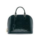AAA Replica Louis Vuitton LV ALMA PM IN PATENT FORREST GREEN