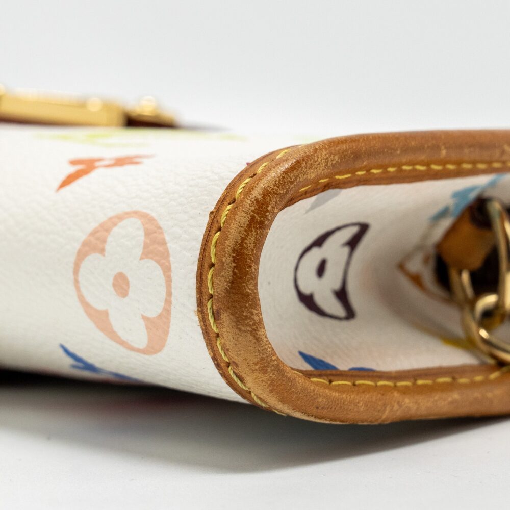 AAA Replica Louis Vuitton LV VINTAGE SHIRLEY CLUTCH MULTICOLOUR MONOGRAM CANVAS WHITE GHW