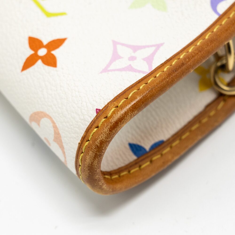 AAA Replica Louis Vuitton LV VINTAGE SHIRLEY CLUTCH MULTICOLOUR MONOGRAM CANVAS WHITE GHW