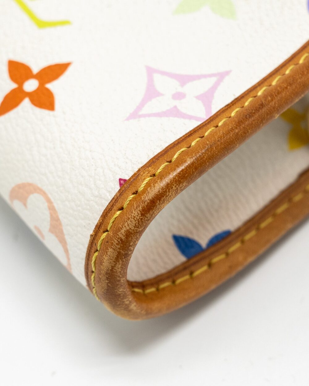 AAA Replica Louis Vuitton LV VINTAGE SHIRLEY CLUTCH MULTICOLOUR MONOGRAM CANVAS WHITE GHW