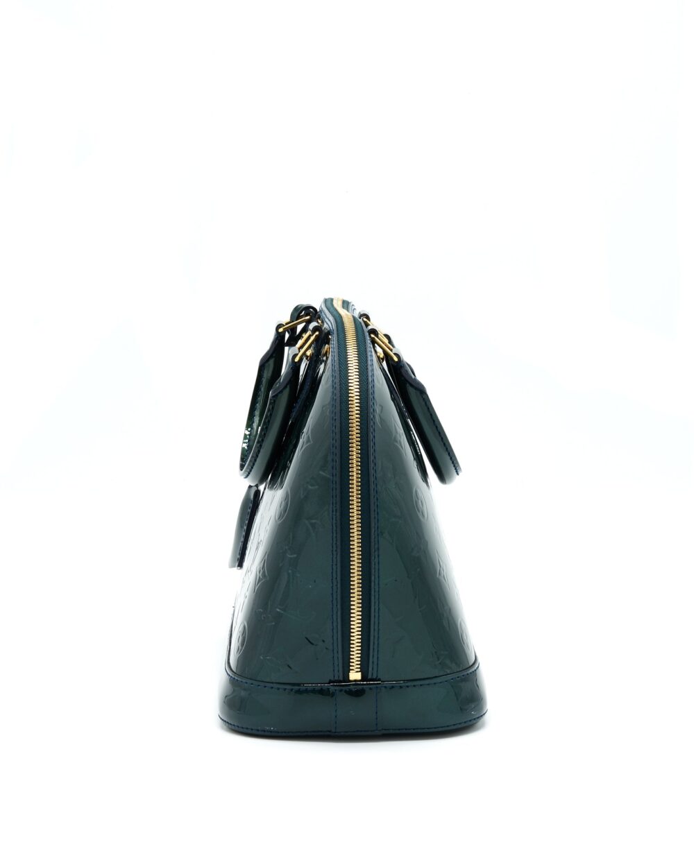 AAA Replica Louis Vuitton LV ALMA PM IN PATENT FORREST GREEN