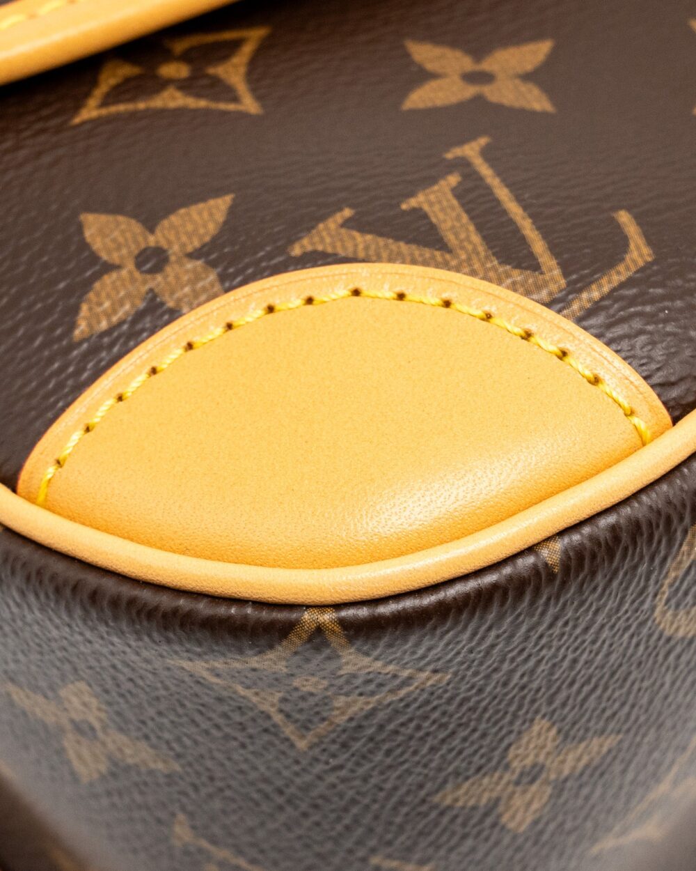 AAA Replica Louis Vuitton LV DIANE BAG WITH FUCHSIA STRAP MONOGRAM CANVAS GHW