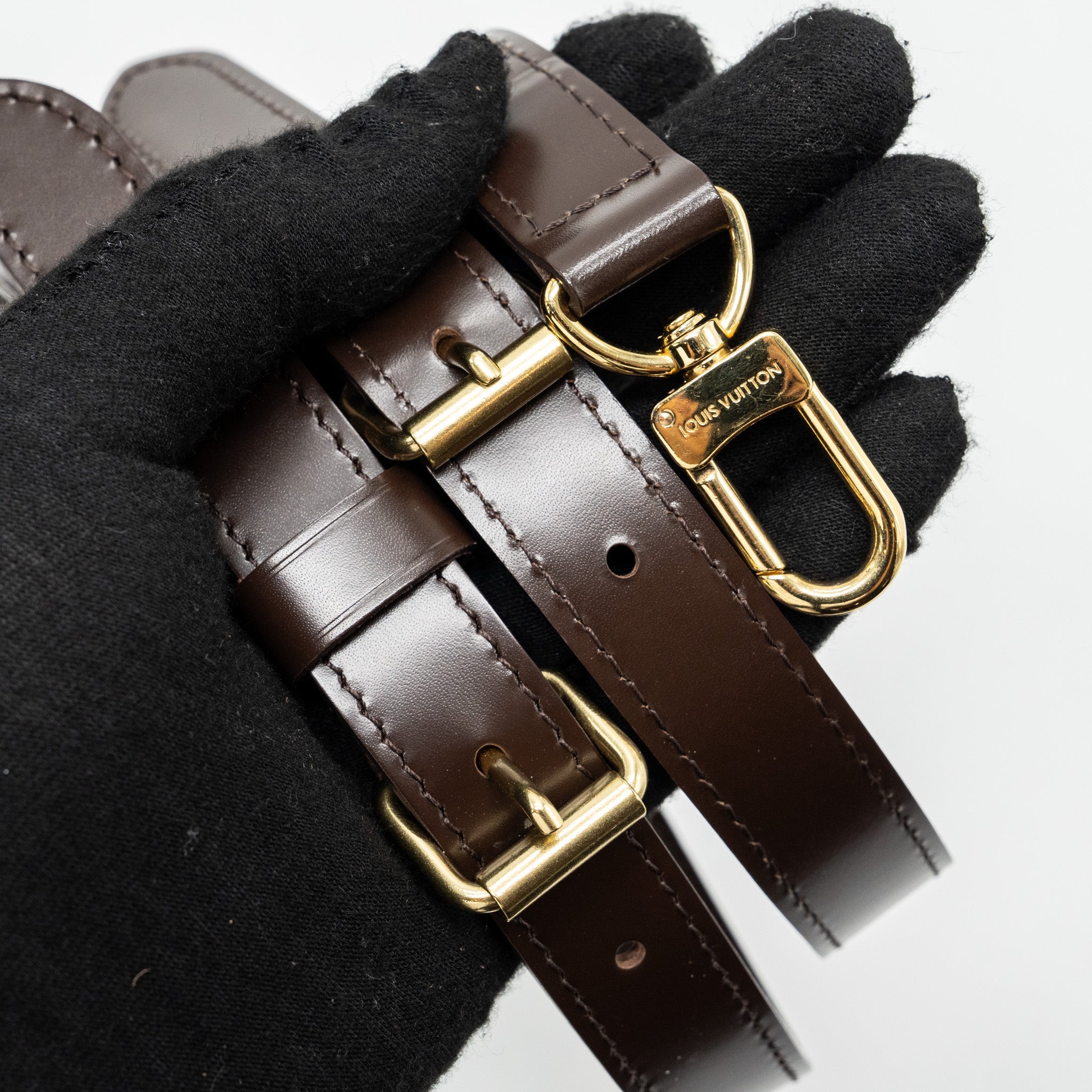 AAA Replica Louis Vuitton LV SPEEDY BANDOULIERE 30 DAMIER EBENE GHW