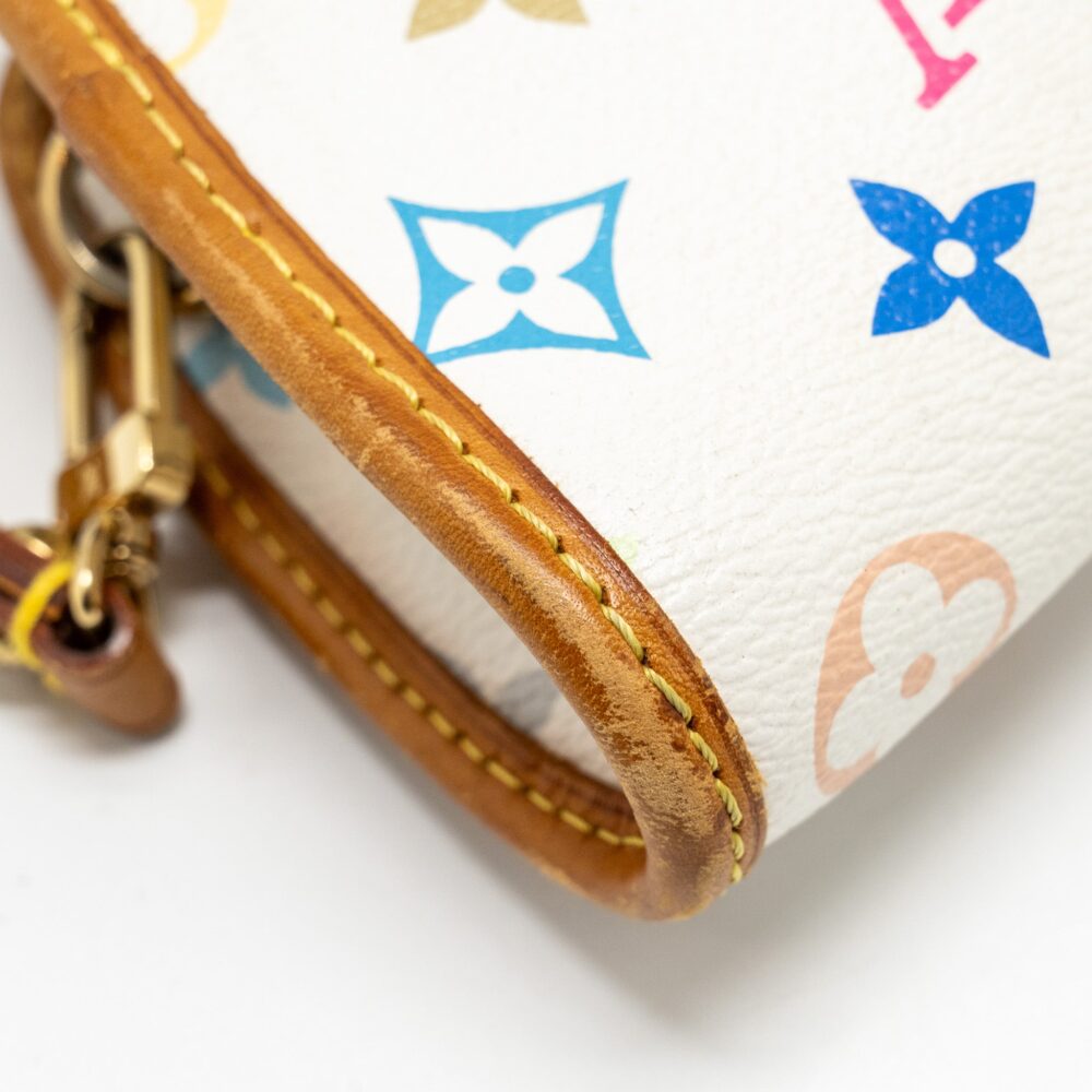 AAA Replica Louis Vuitton LV VINTAGE SHIRLEY CLUTCH MULTICOLOUR MONOGRAM CANVAS WHITE GHW