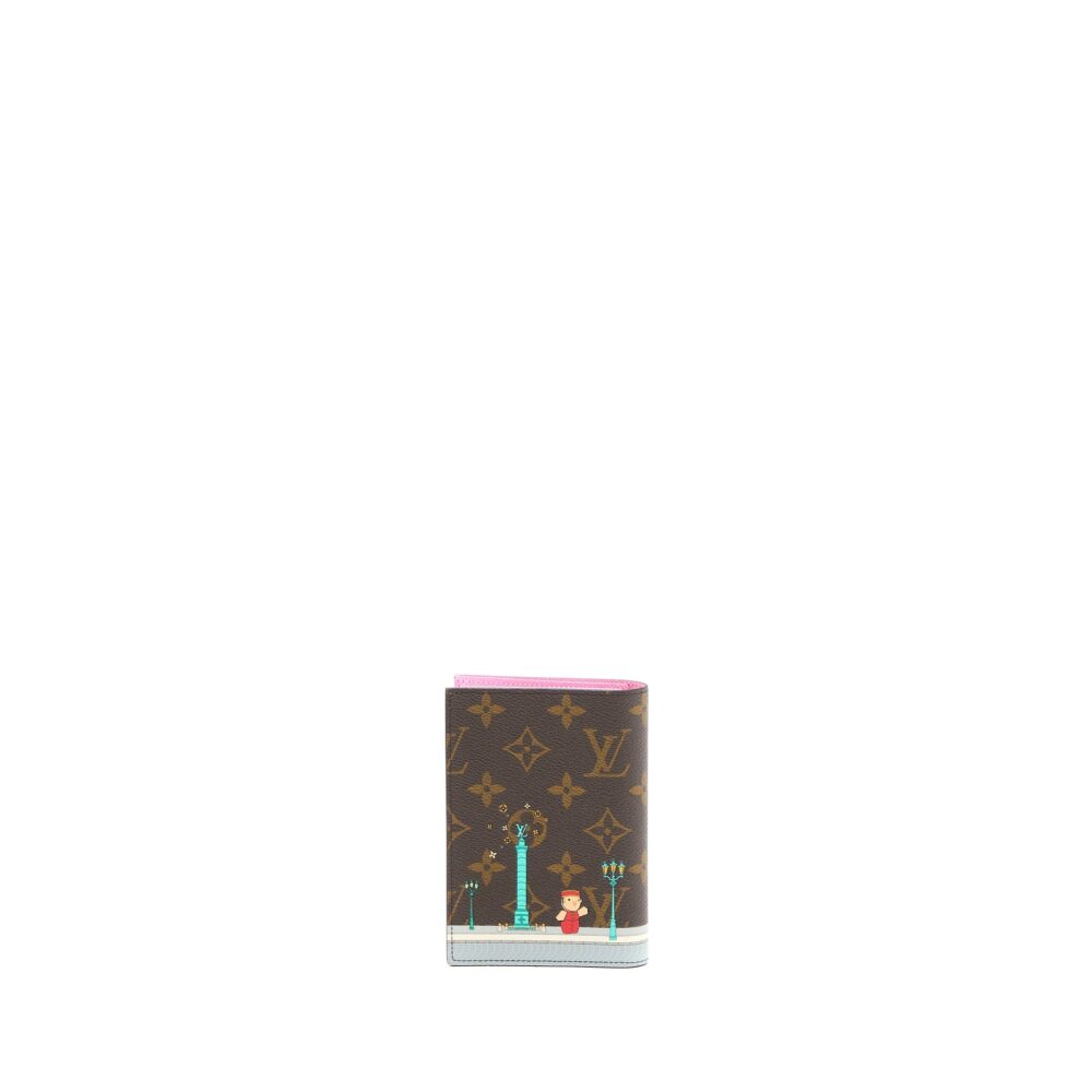 AAA Replica Louis Vuitton LV VIVIENNE HOLIDAYS PASSPORT COVER MONOGRAM CANVAS (NEW VERSION)